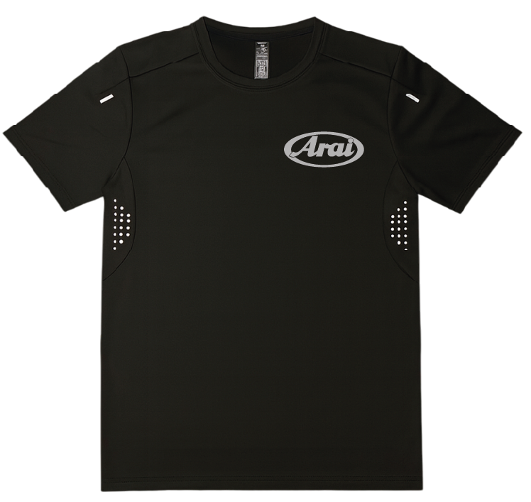 Maillot Noir ARAI Réfléchissant 🏷️FLEX PROMO 🏷️